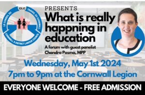 Cornwall Labour Council - What is Happening in Education @ Cornwall Legion